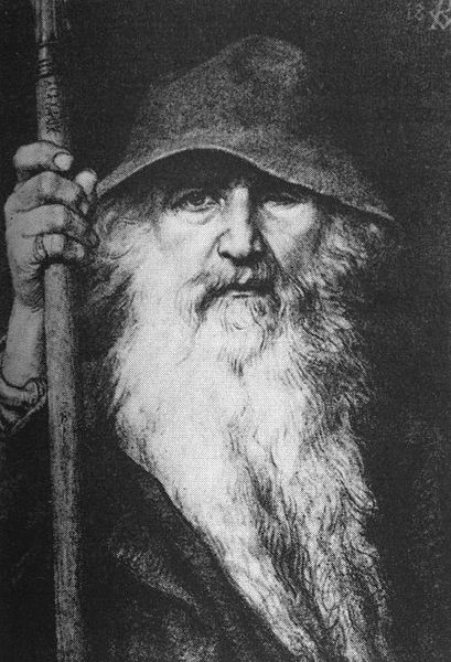 409px-Georg_von_Rosen_-_Oden_som_vandringsman,_1886_(Odin,_the_Wanderer)