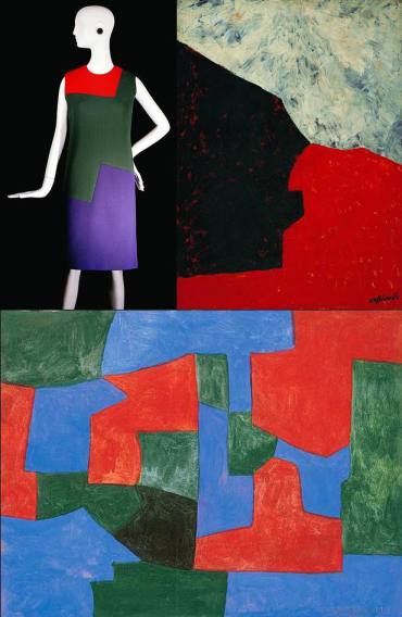 moda-e-arte-yves-saint-laurent-1965-serge-poliakoff-composicao-abstrata-de-1960-composicao-cerde-azul-e-vermelha-1965