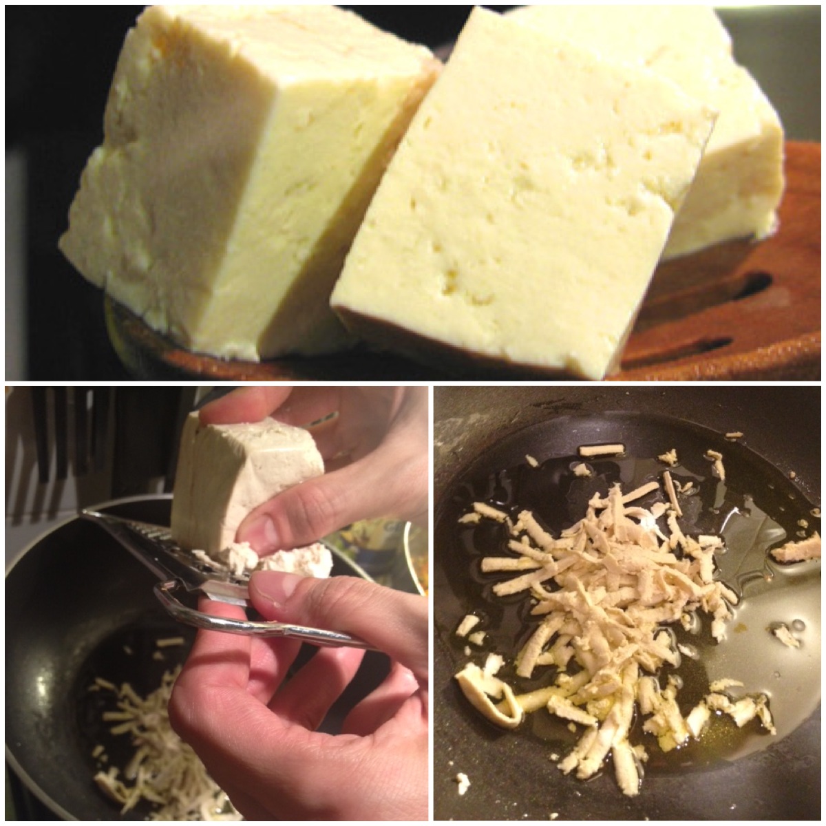 Tofu strapazzato allo zafferano con carote e zucchine